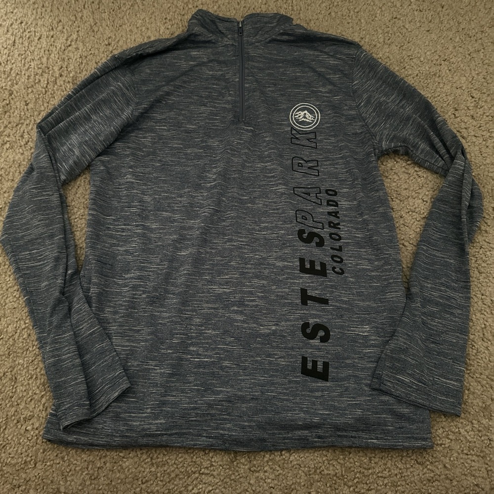 Active USA Men's Heathered Zip-Up Sweater